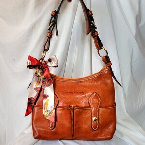Dooney & Bourke Florentine Small Lucy Hobo | Natural Burnt Orange Vachetta Leath